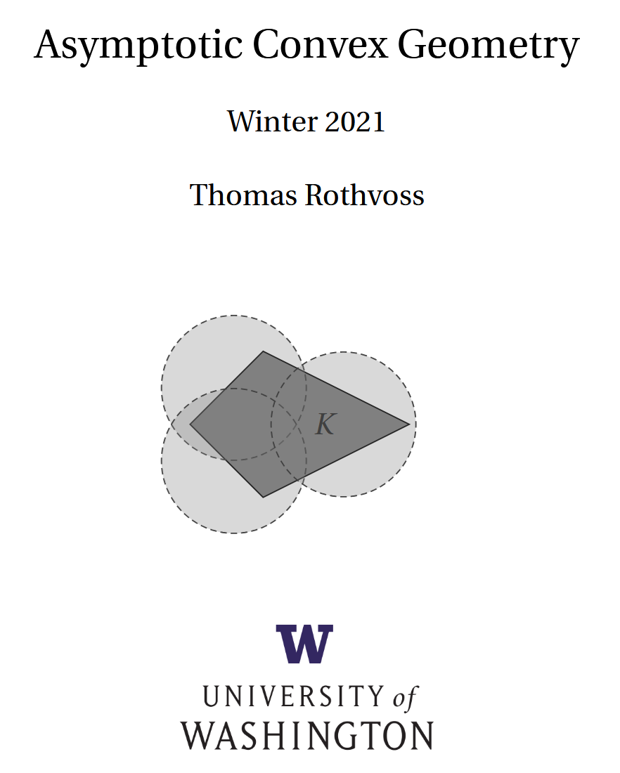 Asymptotic Convex Geometry lecture notes cover
